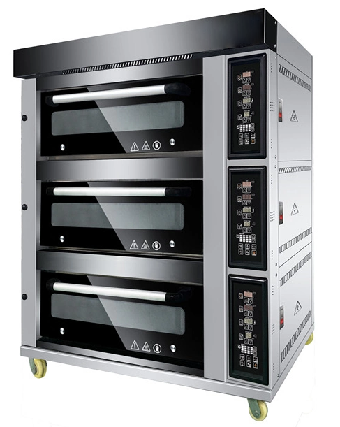 Four électrique commercial de luxe intelligent de 3 couches pour la cuisson