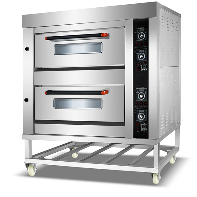 Commercial futé de 2 couches avec le four de boulangerie de gamme de gaz pour la cuisson